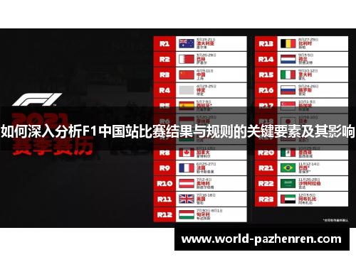 如何深入分析F1中国站比赛结果与规则的关键要素及其影响 如何深入分析F1中国站比赛结果与规则的关键要素及其影响